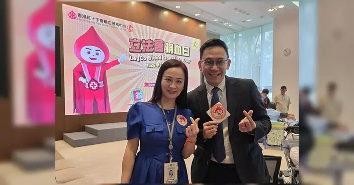李廣宇身體力行參與立法會捐血日 呼籲市民踴躍捐血救人