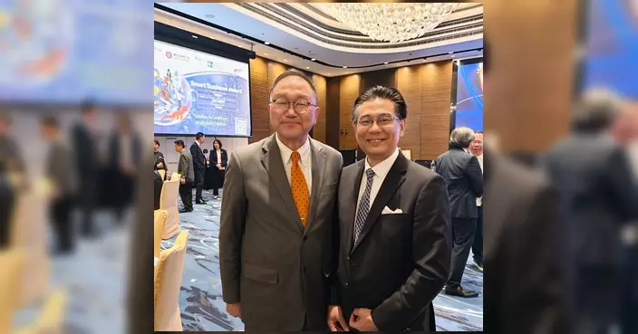 黃錦輝出席香港電腦學會56周年晚宴 與創科界交流