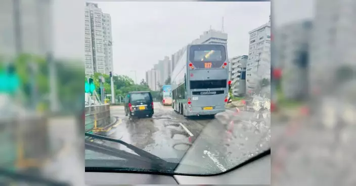 大埔南運路凹陷路面完成臨時修補