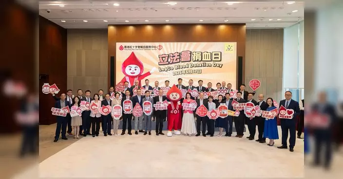 梁文廣參與立法會捐血日 呼籲街坊響應捐血救人