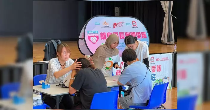 離島區青年發展網絡學員義工 助長洲街坊免費智能眼底分析