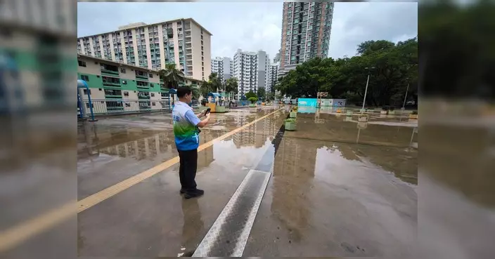左滙雄黑雨後落區視察 籲市民外出注意安全