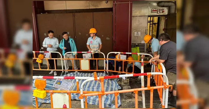 黑雨期間東江水務署爆水管 李東江偕馮健樂即場跟進