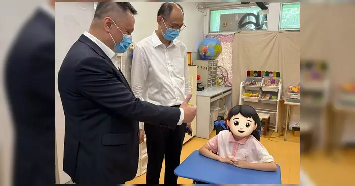 鄧飛訪明愛賽馬會樂仁學校 了解嚴重智障學校運作