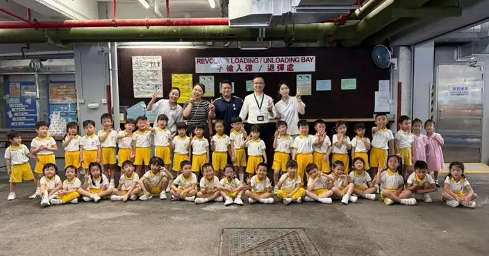 葵青警區辦幼稚園警署參觀 80位同學仔開心遊青衣警署