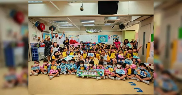 港島總區辦幼兒護動講座 百名幼童與義工犬互動學習