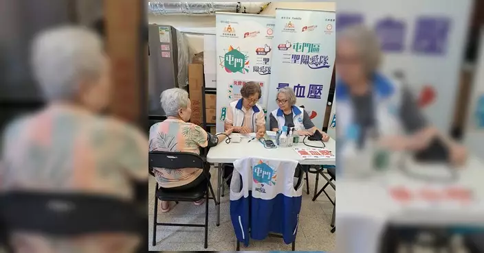 三聖關愛隊恆常服務站 第33次免費量血壓服務今舉行