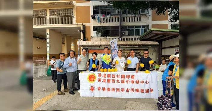 桂蜜甜瓜香江行 林博與楊永杰議員送暖入社區