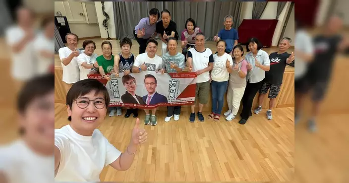 李貞儀感謝教練為馬鞍山長者辦跆拳道體驗班