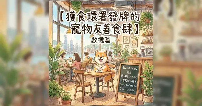 獲食環署發牌寵物友善食肆名單出爐 啟德區多間食肆上榜