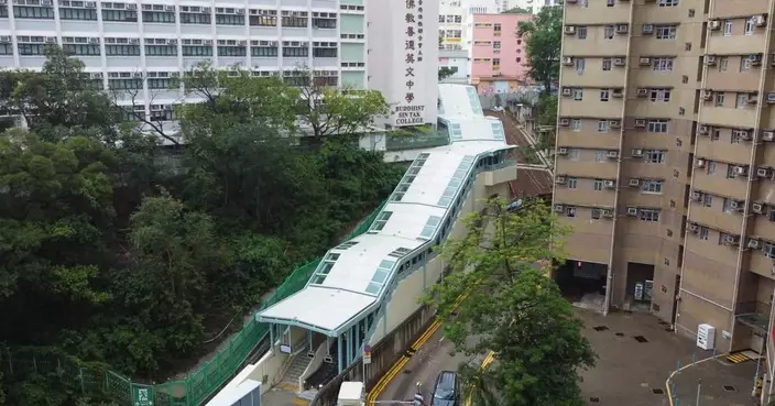 陳恒鑌出席行人通道系統啟用儀式 打通葵涌上落坡瓶頸
