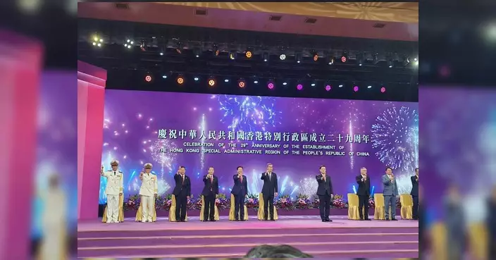 西貢區議員鄭宇曦 賀回歸29周年及中共建黨105周年