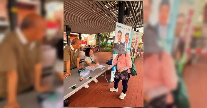 陳權軍聯同李天賜王水生 西貢流動街站與市民交流