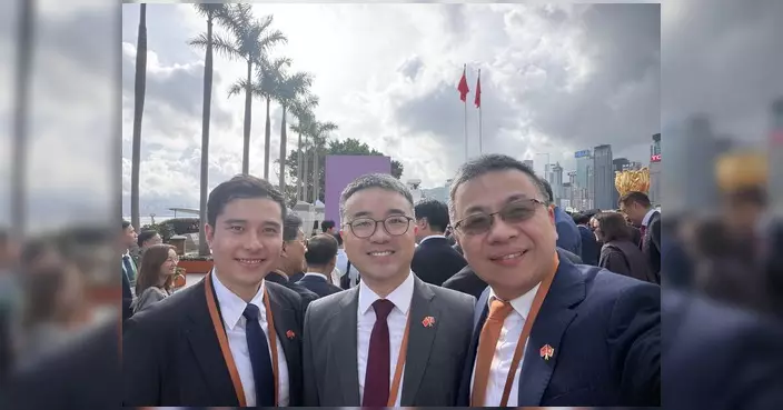 伍煥杰出席回歸及建黨慶祝活動 稱將與社會各界並肩同行