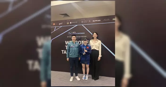 江旻憓力撐WTT青少年乒乓球賽 7.6起伊利沙伯體育館開打