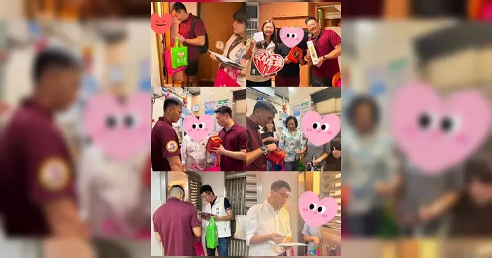何文田區大廈火警後續 區議員聯同義工上門探訪派發應急包
