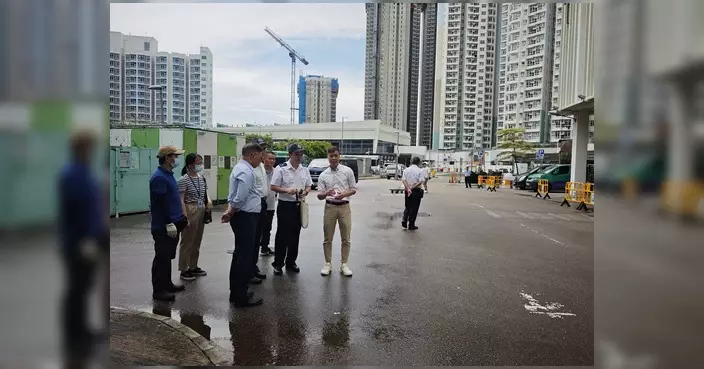 葉培基聯同食環署及物管巡查迎東邨 跟進環境衞生及滅鼠工作