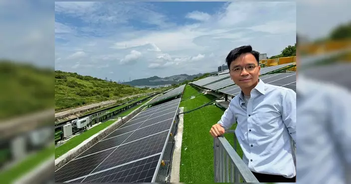 張美雄率團視察將軍澳復修堆填區太陽能板設施