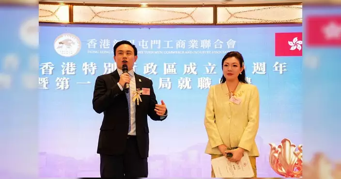 莊豪鋒趕場出席兩工商組織就職典禮 恭賀新屆董事局