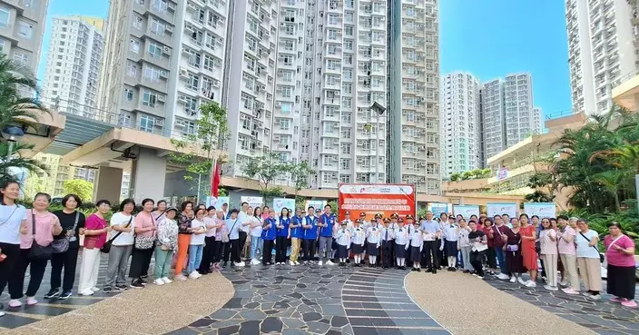 水泉澳關愛隊辦升旗禮 古偉冰區子安即場講解國安資訊