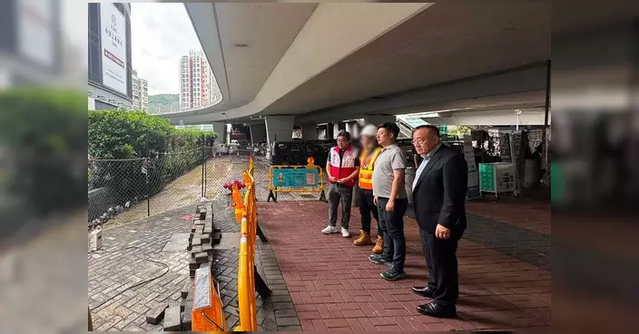 謝永恒聯同區議員跟進屯門鹹水管爆裂 感謝工程人員連日搶修