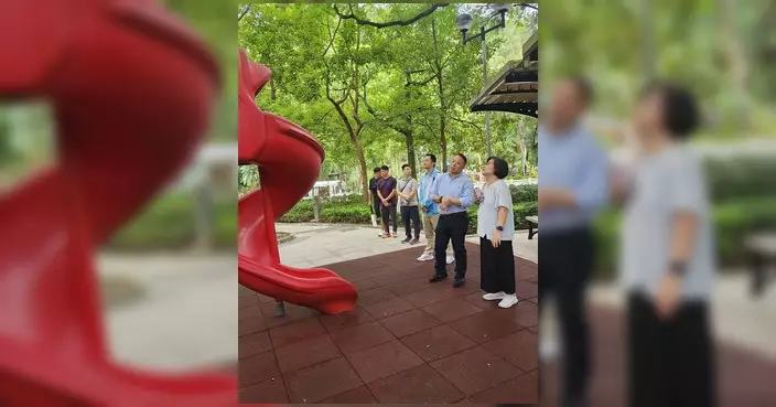 徐曉杰聯同康文署視察青華花園樹木 要求加密巡查確保安全