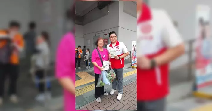 彭熠銘青衣街市設流動站 推廣醫管局電子醫療援助