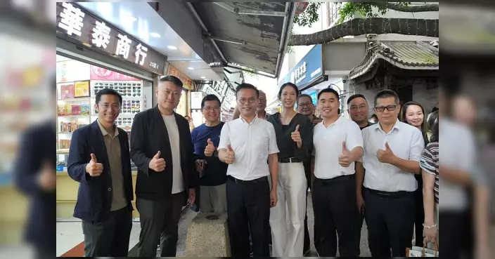 姚銘江旻憓范凱傑考察中英街 倡沙頭角打造「港深文旅深度融合區」