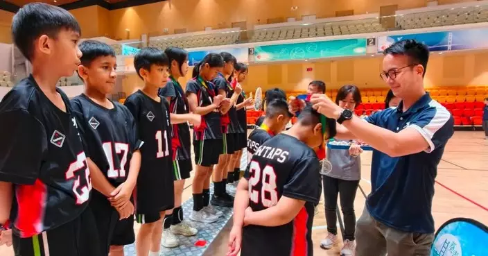 葵青荃灣警區合辦禁毒閃避球賽 中小學健兒揮灑汗水宣揚禁毒