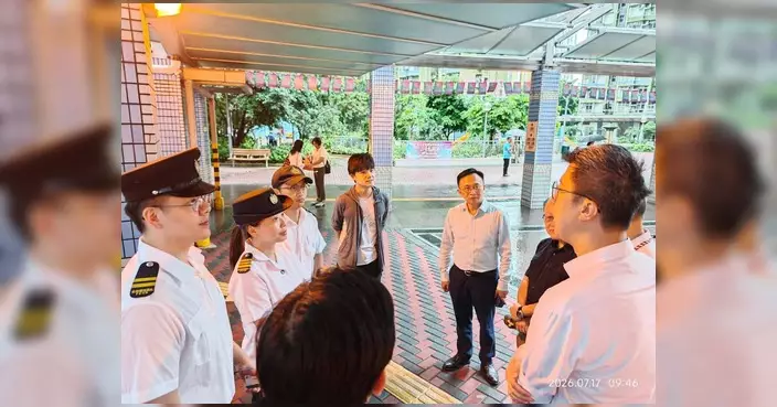 陳偉明聯同房署食環跟進元州邨滅蚊工作