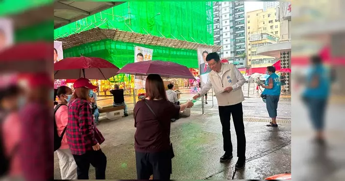 林博風雨無阻土瓜灣街市設早站 收集街坊意見推舊友帶新朋計劃