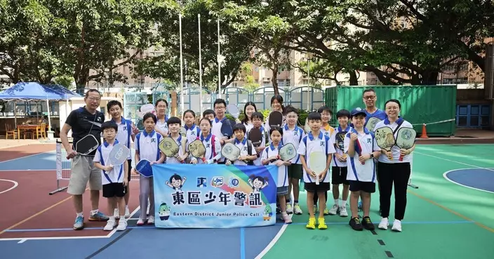 東區少年警訊辦匹克球體驗班 學員投入練習笑聲不斷