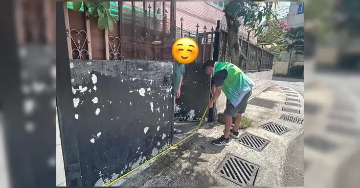 北區上水鄉郊關愛隊推擋水板安裝計劃 實地量度尺寸助居民應對雨季