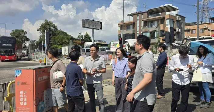 曾慶忠聯同多個部門視察同福路 商討改善交通及排水方案