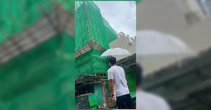 鄭泳舜視察颱風紅霞後社區 通報處理塌樹雜物及棚架意外