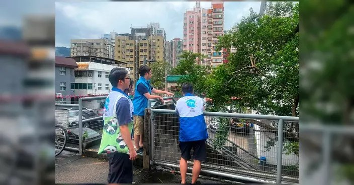 謝永恒風後即時視察屯門區 發現多處風後狀況已向部門反映