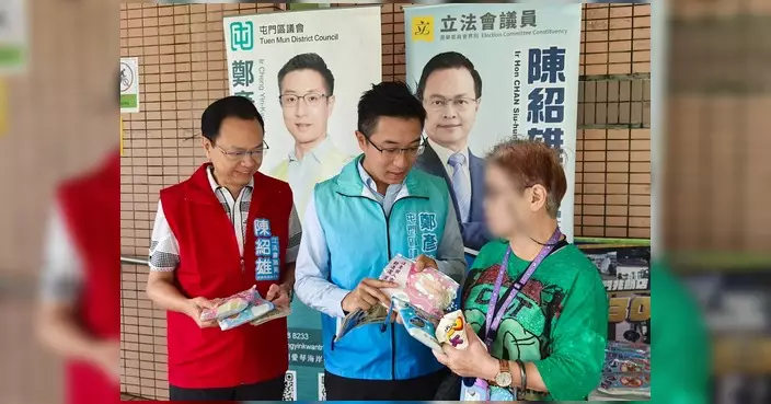 鄭彥鈞陳紹雄設聯合流動服務站 派發健康消毒包