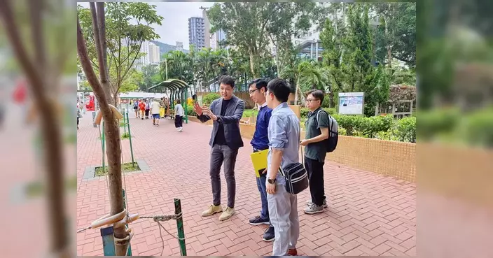 民建聯黃大仙區議員越毅強聯同運輸署視察 研黃大仙下邨增電單車泊位