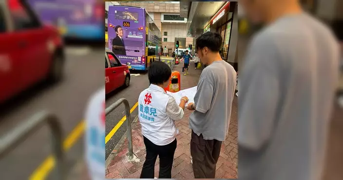 曾卓兒記錄地區工作日誌 親訪屋苑關懷獨老及跟進滲水問題