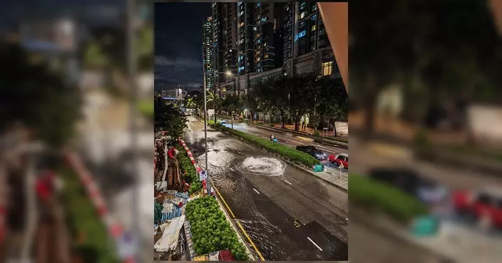 水務署搶修興華街西鹹水管爆裂 沿海屋苑沖廁水暫停約2小時