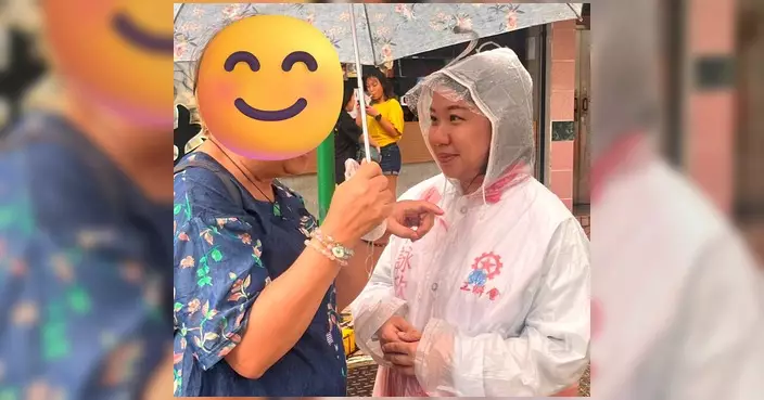 區議員林詠欣風雨無間落區服務 完成街站後巡視區內防汛