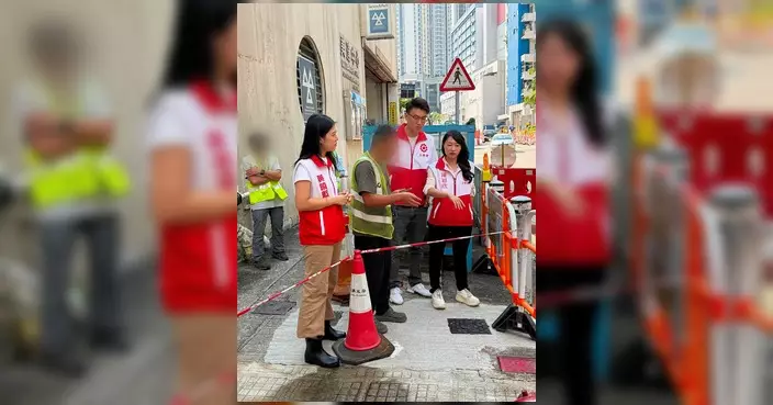 荃灣國瑞路地底食水管爆裂 陳穎欣團隊促加快搶修