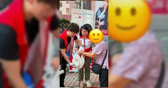 林詠欣團隊持續派發愛心飯盒 走訪南區多個地點送暖