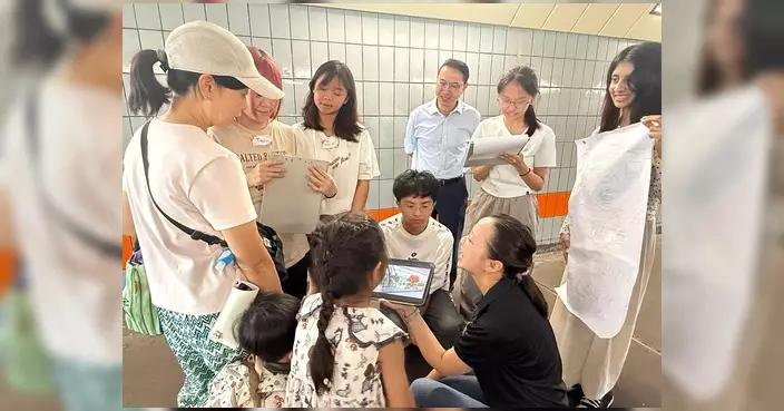 大埔青年親手為社區添色彩 行人隧道美化工作坊圓滿落幕
