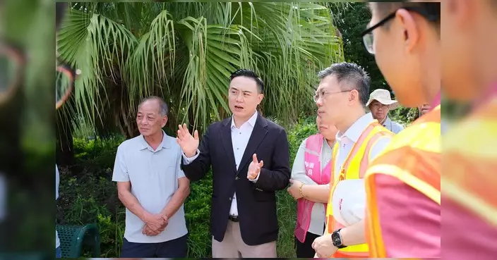 八鄉道路擴闊工程延宕多年未動工 莊豪鋒聯同村長官員落區視察