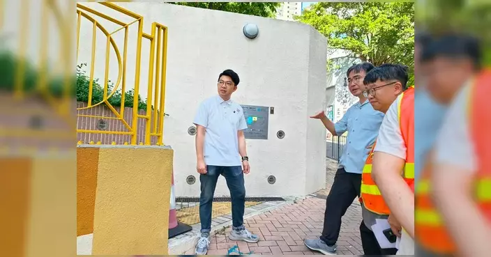 張偉楠約見康文署及路政處 跟進華林徑休憩處對出路面過斜問題