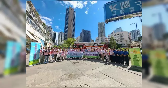 元朗區防火委員會聯同民政處及消防處 落區宣傳大廈防火資訊