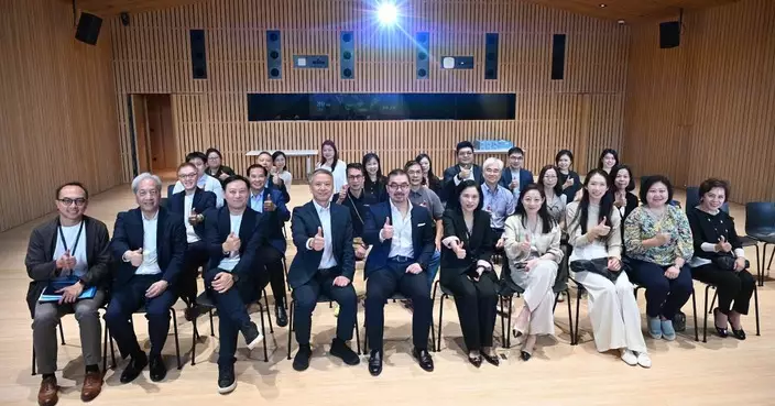 姚柏良江旻憓聯同業界訪西九文化區 參觀兩大展覽