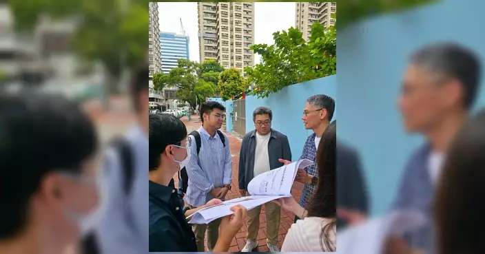 屯利街及青山公路水管改善工程 馮沛賢龔澤鏗會見路政署承辦商跟進