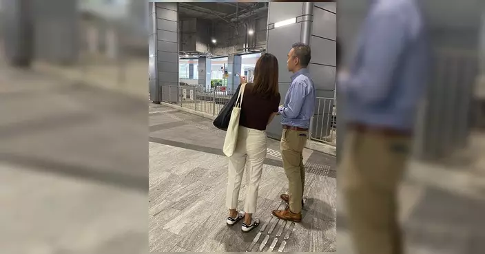 黃頴灝聯同港鐵視察輕鐵天榮站 跟進聲響及震動問題